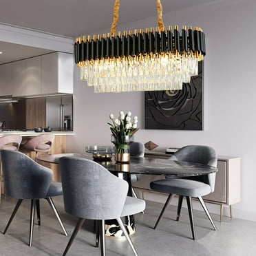 Modern K9 Crystal Ceiling Elegant Chandelier Pendant Fixture Home Lamp Lighting