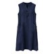 thumbnail image 5 of TaTaai Women's Loose Fit Slip Dress Solid Color Sleeveless V-Neck Linen Feel Button Front Casual Maxi Dress Summer Pocket Detail Gift, 5 of 7