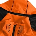 thumbnail image 4 of Sevevn Men Rain Jacket Hooded Regular Fit Waterproof Mesh Lined Fabric Dual Chest Zip Pockets Side Zip Pockets Neon Zipper Trim Cuffs For Hiking Wear, 4 of 7