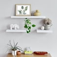 thumbnail image 2 of WELLAND 16" Mission Floating Shelf Wall Mounted Shelves Display Rack,15 4/5" x 9 1/4" x 2", White, 2 of 5