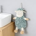 thumbnail image 1 of Weloille Lamb Shaped Hand Towel 1 Piece, High Absorbent Fluffy Microfiber Towel, Fast-Drying Adorable Decorative Hanging Towel, for Bathroom, Kitchen, Washroom and Home Daily Use, 1 of 6