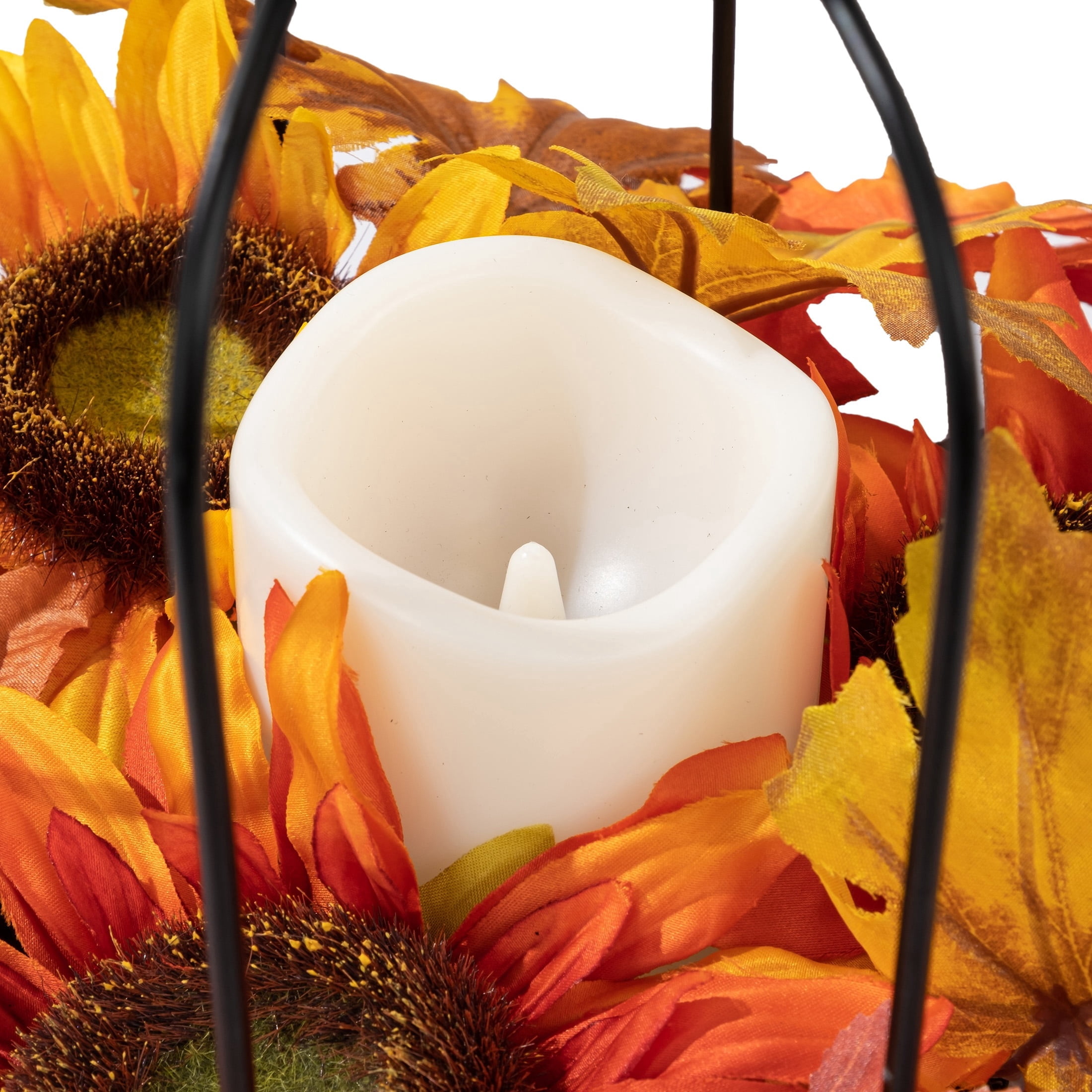 Light-Up Leaves and Gourds Lantern Decoration, Multicolor, 12", Fall by Way To Celebrate