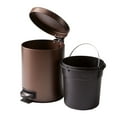 thumbnail image 4 of Better Homes & Gardens Bronze SS 1.3 Gallon Metal Bathroom Waste Basket, 4 of 7