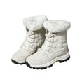 thumbnail image 3 of Gomelly Womens Snow Boots Waterproof Winter Boots Non-Slip Warm Mid-Calf Boot Beige 8.5, 3 of 9