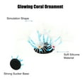 thumbnail image 4 of Unique Bargains Blue Aquarium Simulation Coral Sunflower Silicone Fluorescent Coral Glow Fish Tank Landscape Decor, 4 of 7
