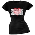 thumbnail image 1 of Couples That Fart Together Black Juniors Soft T-Shirt, 1 of 1