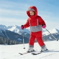thumbnail image 2 of lnmuld Two Piece Girls Snow Suit Insulated Snowsuit All Weather Winter Coat Pants Outfit for Cold Size:1-2 Years, 2 of 4