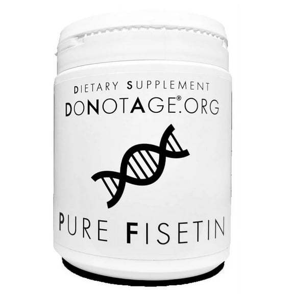 DoNotAge.org Pure Fisetin 30 capsules - 400mg - Antioxidant - Anti-Aging Supplement, Vegan, Diet