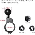 thumbnail image 3 of Aluminum Alloy 1" Ball Mount Handlebar Base, Compatible with RAM Mounts B Size Double Socket Arms, Supports Phone, GPS, Action Camera Holders,2packs, 3 of 7