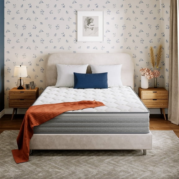 Twin Hybrid Mattress, Mattress in a Box, 10 inch Pocket Spring, Medium Support, Pressure Relief, CertiPUR-US Certified