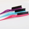thumbnail image 4 of Peine de tres filas para el cabello, peine de melena de cerdo, peine de cola puntiaguda, bolsa esponjosa, peine de peluquería para peinado de noche, peine para el cabello, 4 of 6