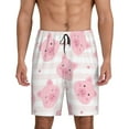 thumbnail image 3 of Lsque Cartoon Pig Mens Sleep Pajama Shorts,Short Pajama Pants, Cotton Ultra-Soft Knit-X-Large, 3 of 9