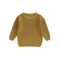 thumbnail image 2 of Elippeo Toddler Autumn Winter Baby Boys Sweater 12M 18M 24M 3Y 4Y 5Y  Letter Embroidery Long Sleeve Pullovers Knitwear Warm Outwear, 2 of 10