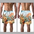 thumbnail image 3 of luoweisi Men's Beach Shorts Quick Dry Swim Trunks with Mesh Lining Kangaroo 2XL, 3 of 5