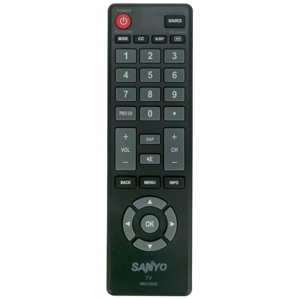 New Remote replacement NH316UD for Sanyo TV FW32D06FB FW40D06F