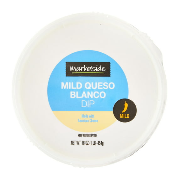 Marketside Mild Queso Blanco Cheese Dip, 16 oz Tub (Refrigerated)