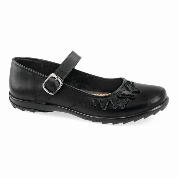 Zapato Escolar Niña Teens Negro Liso Castalia Casual Teens