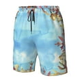 thumbnail image 5 of Kdxio Sea and Fish Pattern Mens Casual Shorts - Drawstring Summer Beach Sports Shorts for Men, 5 of 9