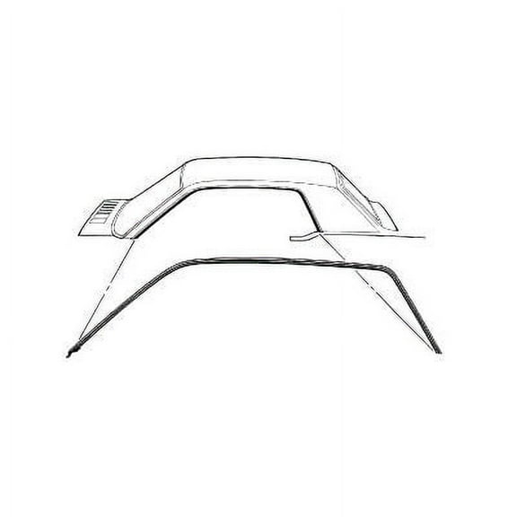 Scott Drake C7ZZ-6551222-3C 1967-1968 Coupe Roof Rail Weatherstripping