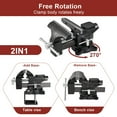 thumbnail image 2 of Work Bench Vise ,Heavy Duty 2-in-1 Bench Vises,Multi-Functional Home Vise with Swivel Base, Forged Steel Vise Clamp, Woodworking Pipe Vise Stand 6" Jaw Width, 4.3" Jaw Opening, 2" Throat, 2 of 9