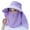 Purple, variant on CHUMUD Women Sun Hats Face and Neck Protection Outdoor Hat UV Protection Trendy for Work and Sports