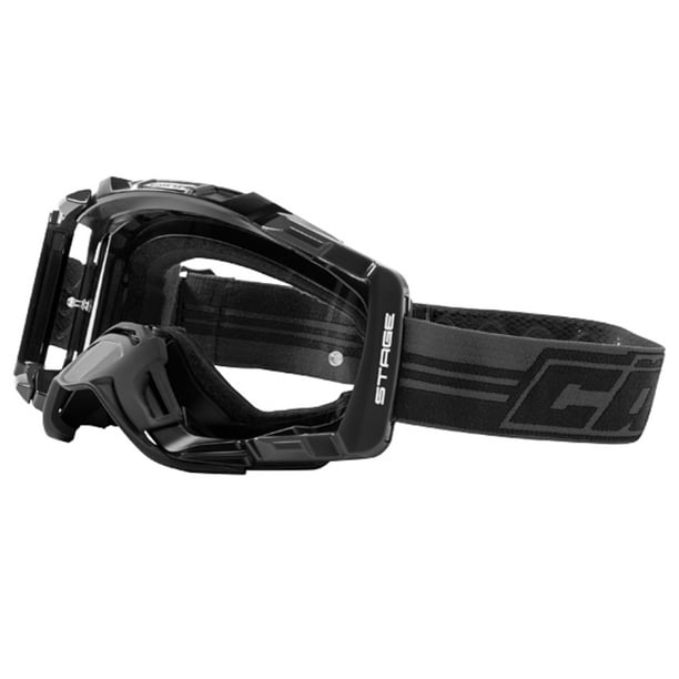 Castle Stage OTG Blackout MX Goggles Black w/Clear Lens