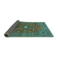 thumbnail image 2 of Ahgly Company Indoor Rectangle Persian Turquoise Blue Traditional Area Rugs, 8' x 12', 2 of 4