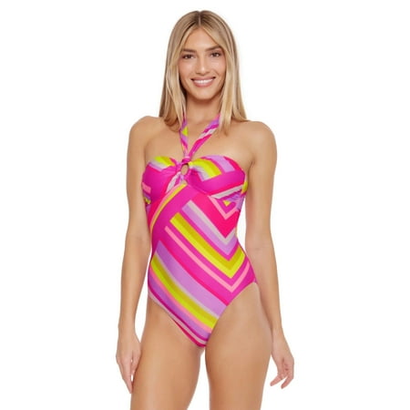 Trina Turk Waltz Convertible Bandeau One-Piece Multi 4