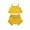 Yellow, variant on Timegard Toddler Baby Clothes Unisex 2 Piece Sleeveless Ruffle Tops Shorts Sets Infant Comfy Sets Summer