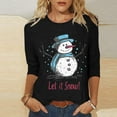 thumbnail image 1 of Qertyioot Chandail en Molleton de Noël pour Femmes, Manches Longues, Col Rond, Décontracté, 1 of 5