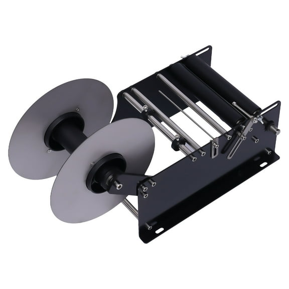 Upgraded Manual Labeling Machine Label Applicator Bottle Labeler Sticker Label Printer Packing Machine with Handle for Round Glass Plastic Metal Bottle MT-30 Round Bottle Labeling Machine