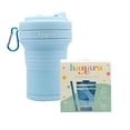 thumbnail image 5 of HANARA Collapsible Coffee Cups With Reusable Silicone Straw, 18 Oz / 550 Ml |Perfect For Travel, Camping, School, Work | Bpa-Free, Leak-Proof, Microwave Safe And Dishwasher Safe. (Sky Blue), 5 of 11