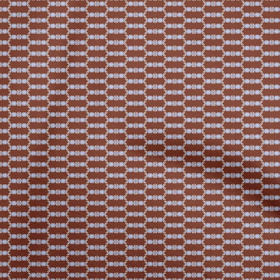 oneOone Rayon Maroon Fabric Geometric Sewing Fabric By The Yard Printed Diy Clothing Sewing Supplies 56 Inch Wide