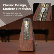 Mechanical Metronome with Wood Grain Finish – High Precision for Piano & Guitar