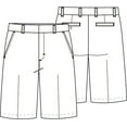 thumbnail image 3 of Classroom School Uniforms Big Kid Flat Front Shorts CR203H, 8H, Dark Navy, 3 of 3