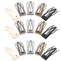 Clips for Hair, 40 Pcs Metal Barrettes Snap Hair Clips for Girls Kids Teens Women, Non Slip Black Accessory Decor, 1.77in