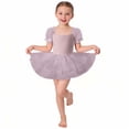 thumbnail image 3 of XXWXYD Girls Tutu Dress Puff Short Sleeve 𝖳iered Tulle Ballet Dance Birthday Party Kids Toddler Solid Soft Princess Recital Performance Celebration Twirl Dress, 3 of 6