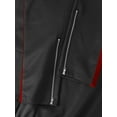 thumbnail image 4 of Ma Croix Mens Premium Jersey Track Pants with Ankle Zipper Slim Athletic Fit Sweatpants, 4 of 6
