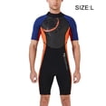 thumbnail image 3 of Combinaisons de Plongée 3MM Manches Courtes Short Combinaison de Plongée pour Couple Combinaison de Surf pour Plongée en Apnée Natation en Eau Froide Homme orange L, 3 of 6