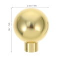 thumbnail image 2 of GOOHOCHY 4 Pcs Boutons de Cuisine Dorés pour Armoires Forme Boule Ronde Design Moderne Aluminium 1.2x0.9x0.9in, 2 of 8
