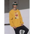 thumbnail image 2 of Abstract Poster I Love You Sweatshirt Men -Image by Shutterstock, Male Large, 2 of 4