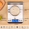 thumbnail image 2 of Uten Digital Kitchen Scale, 11lb Capacity with LCD Display, Tare Function & Unit Switch (g/oz/lb), High Precision for Baking & Cooking, Silver, 2 of 6