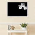 thumbnail image 3 of PinPix 34x24 Custom Cork Bulletin Board Solid Black Poster Board Has a Fabric Style Canvas Finish, Framed in Solid Black, by ArtToFrames (PinPix-622), 3 of 5