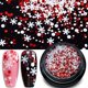 thumbnail image 5 of 6 cajas de formas de purpurina para uñas con copos de nieve variados, copos de sirena de colores, confeti de estrellas con purpurina láser para diseño artístico festivo o maquillaje., 5 of 5