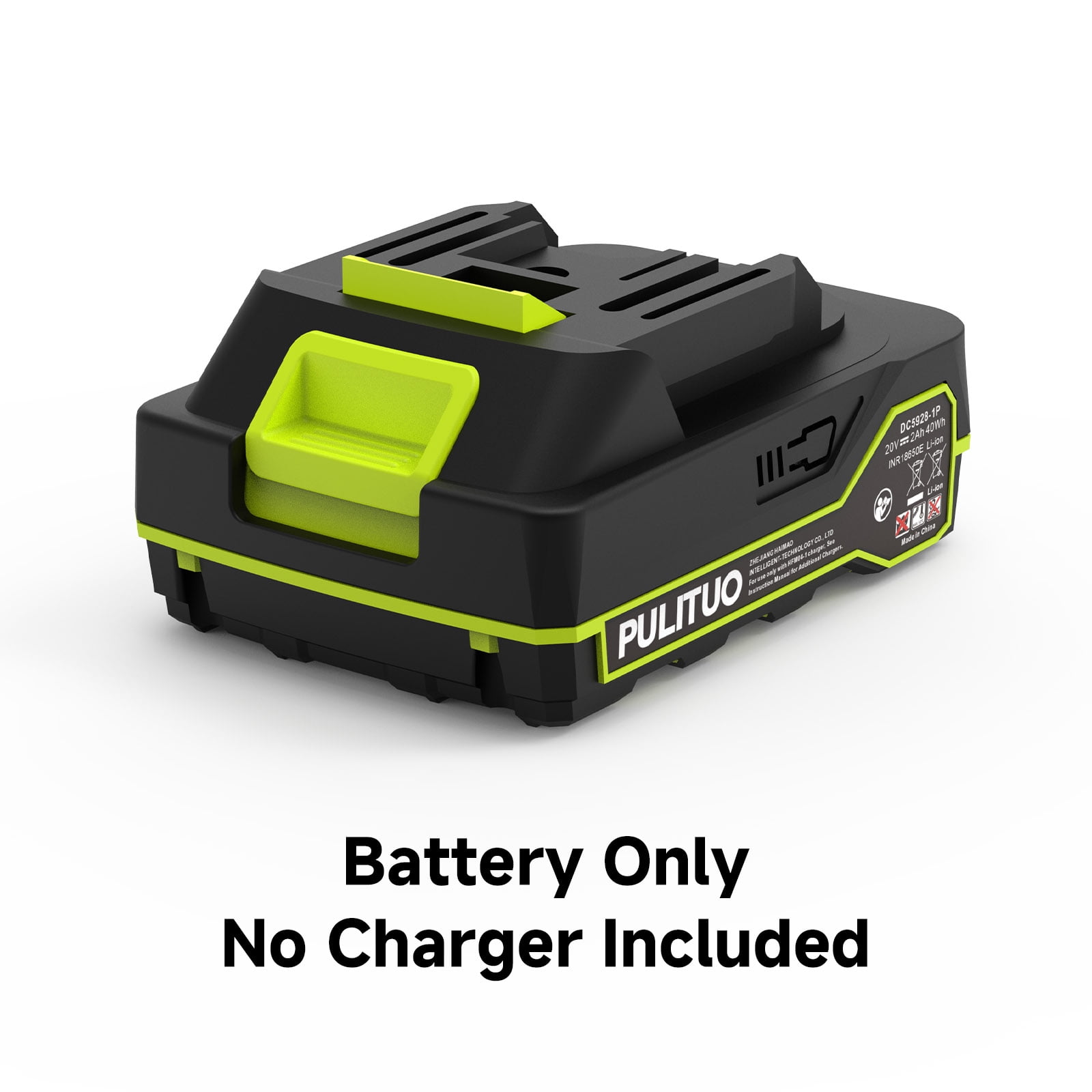 Pulituo 20V 1.5Ah Lithium-Ion Battery Replacement, OEM Aftermarket Battery for Pulituo 20V Cordless Leaf Blower, with Circuit Protection - 1 pack