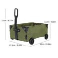 thumbnail image 4 of CUITING Mini Flodable Multipurpose Wagon Cart Camping Trolley Cart with Wheels Folding Garden Beach Wagon Foldable Pull along Trolley Trailer Collapsible with Removable Fabric for Picnic, 4 of 7