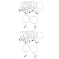 thumbnail image 1 of Ganchos para cortinas con clips Sunnimix 24 piezas blanca 25 mm 32 mm, 1 of 8