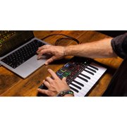 Akai Professional MPK Mini 4 25-Key MIDI Keyboard Controller Black with Headphones Package