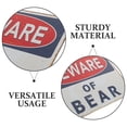 thumbnail image 3 of UPOUART De Advertencia Retro De Oso En Hierro Para Y Espacios Comerciales, 3 of 6