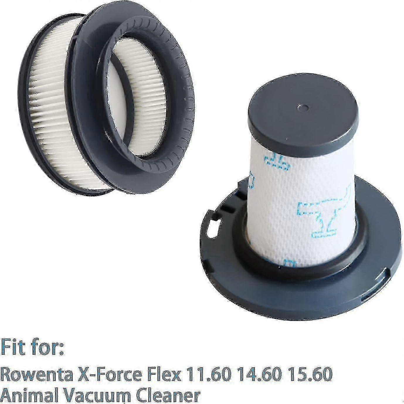 4 pieces hepa filter replacement accessory set for rowenta x-force flex 11.60 14.60 15.60 p